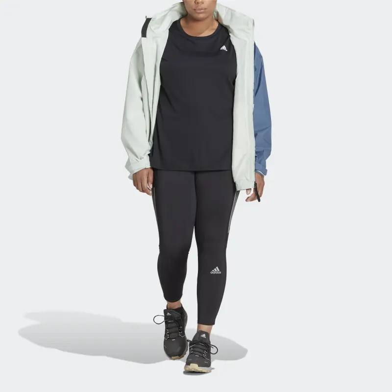Adidas TERREX MULTI RAIN.RDY Jackets Coats Women's Linen Green/Magic Steel-5