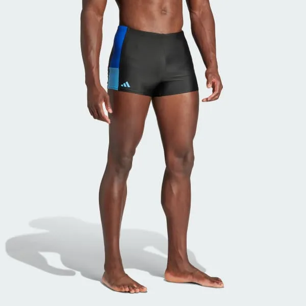 Adidas COLORBLOCK SWIM BOXERS Swimming Shorts Men's Black / Royal Blue / Blue Gradient-4