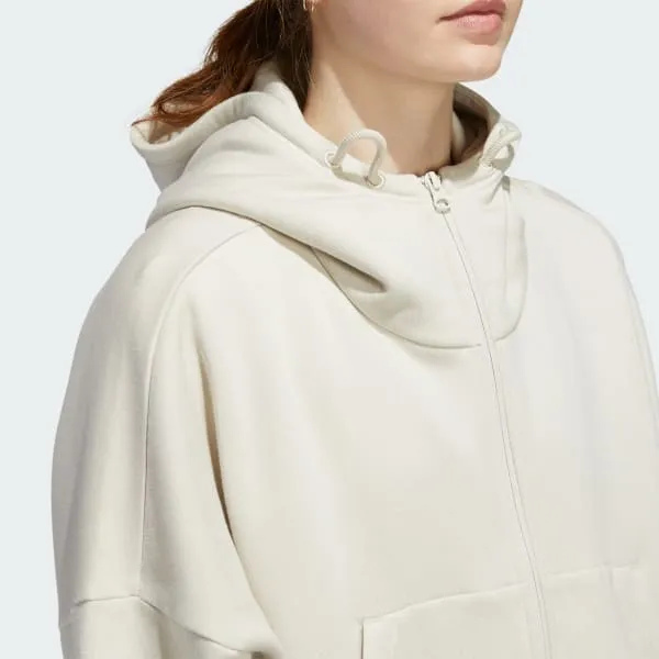 Adidas Lounge W LOUNGE FZ Sweatshirt Women's White-3