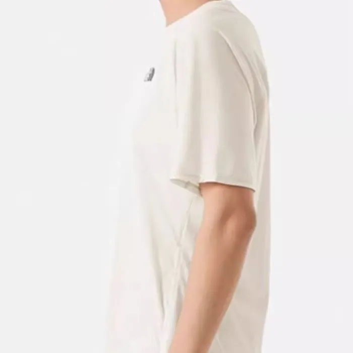 THE NORTH FACE Raglan Sleeve T Shirt Men's Dune White/Gravel Sand-5