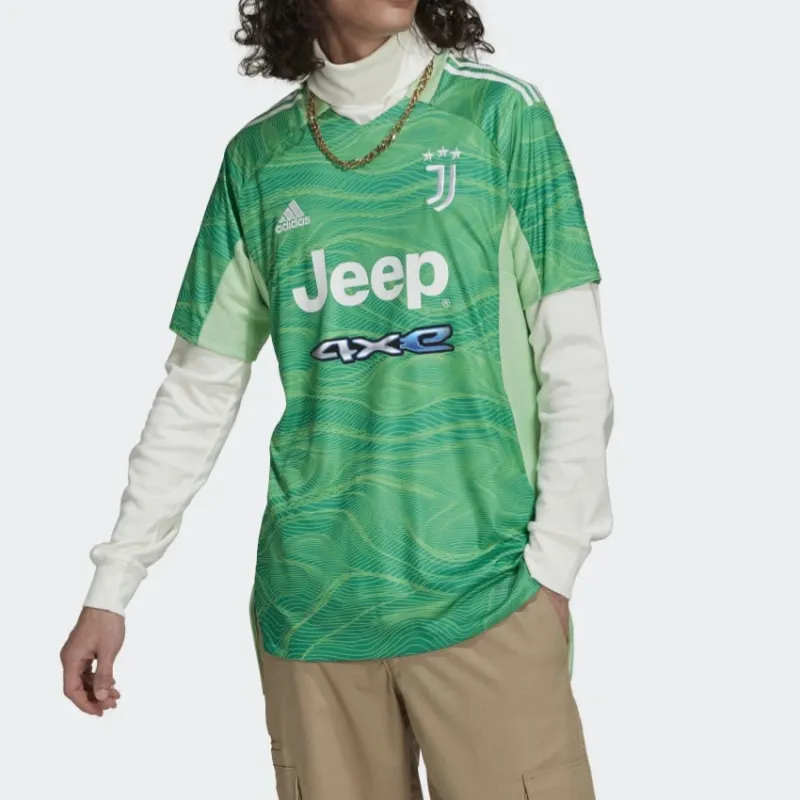 Adidas JUVENTUS 21/22 GOALKEEPER JERSEY Soccer Jerseys Men's Green-2