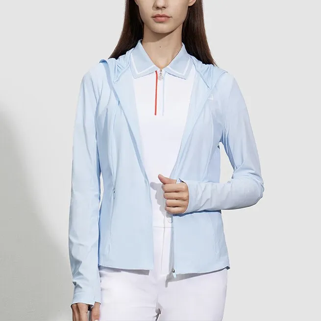 FILA Jackets Coats Women's Light Sky Blue-5
