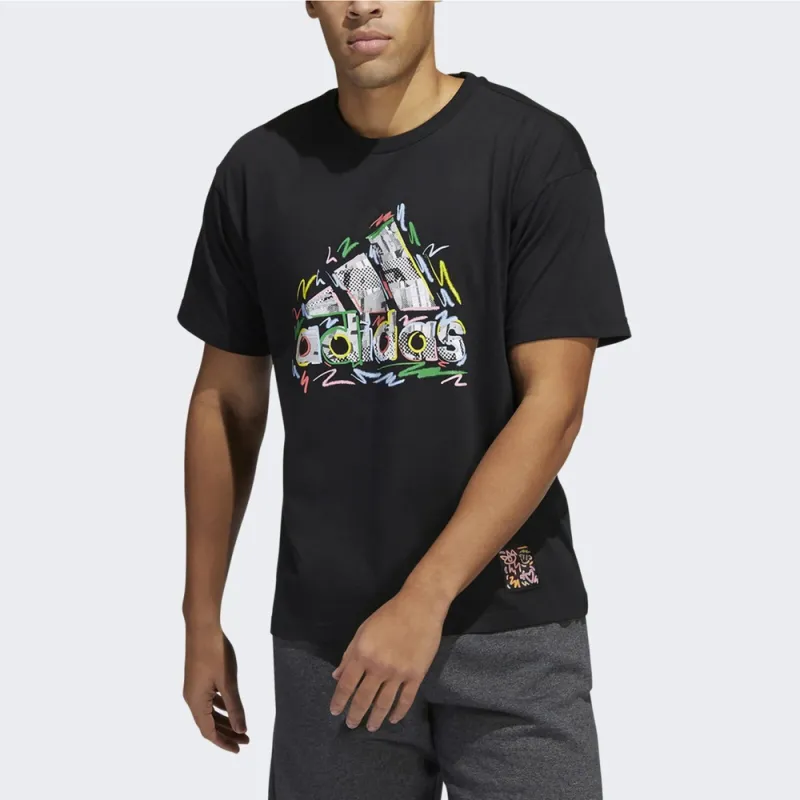 Adidas Pride Tee T-Shirt Men's Black-2