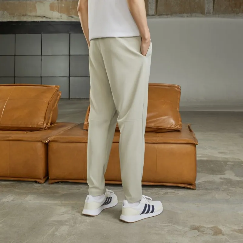 Adidas M L WVN PANTS Knitted Sports Pants Men's Light Sesame Earth/Light Gray-2