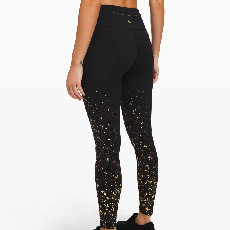 Lululemon Speed Wunder Athletic Trousers Women's Black/Garnet Red/Gold-3