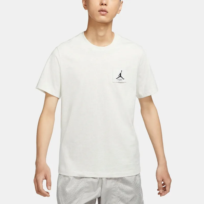 Jordan Flight Patch Tee Shirt Men's Gray-4