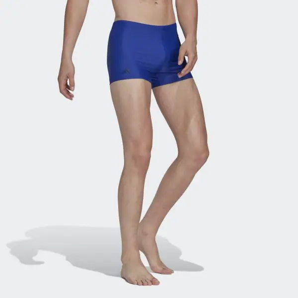 Adidas BOLD 3-STRIPES SWIM BOXERS Swimming Shorts Men's Blue-3