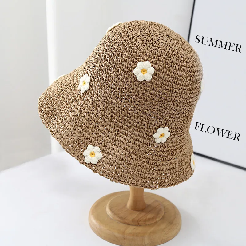 Beerus Straw Woven Bucket Hats Women's-3