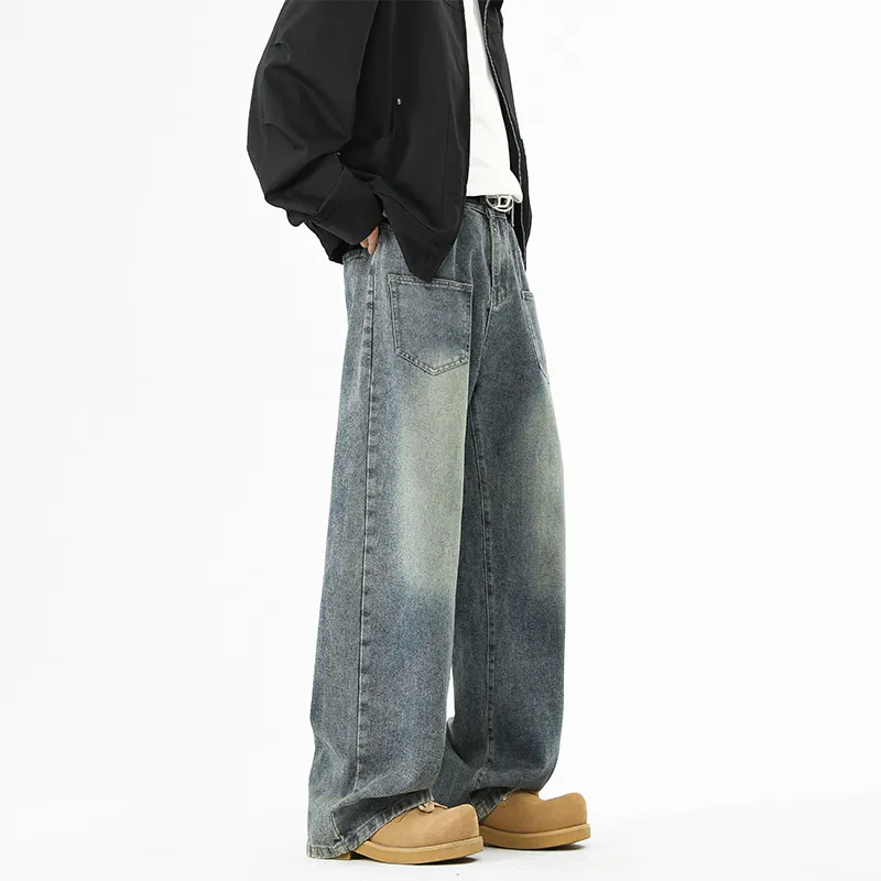 Warrior Huichao Bordeaux Red Jeans Unisex-4