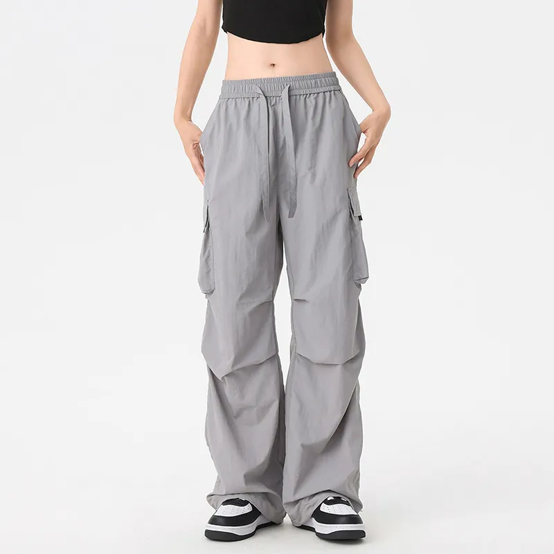 Warrior Ice Silk Quick Dry Summer Draped Cargo Pants Unisex-5
