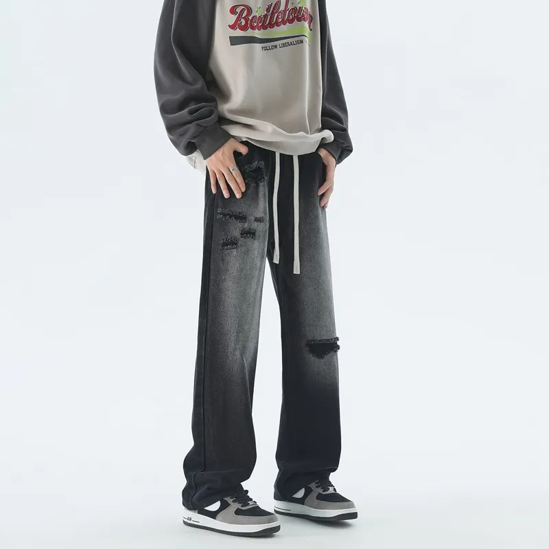 Warrior Huichao Riding The Wind Collection Jeans Unisex-3