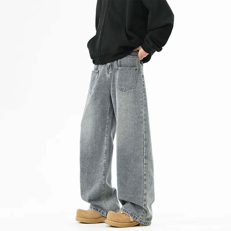 Warrior Huichao Bordeaux Red Jeans Unisex-9