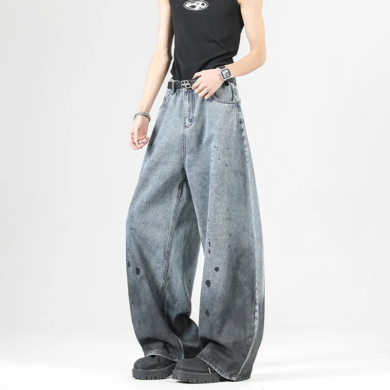 Warrior Huichao Cloud Sail Collection Jeans Unisex Blue-2