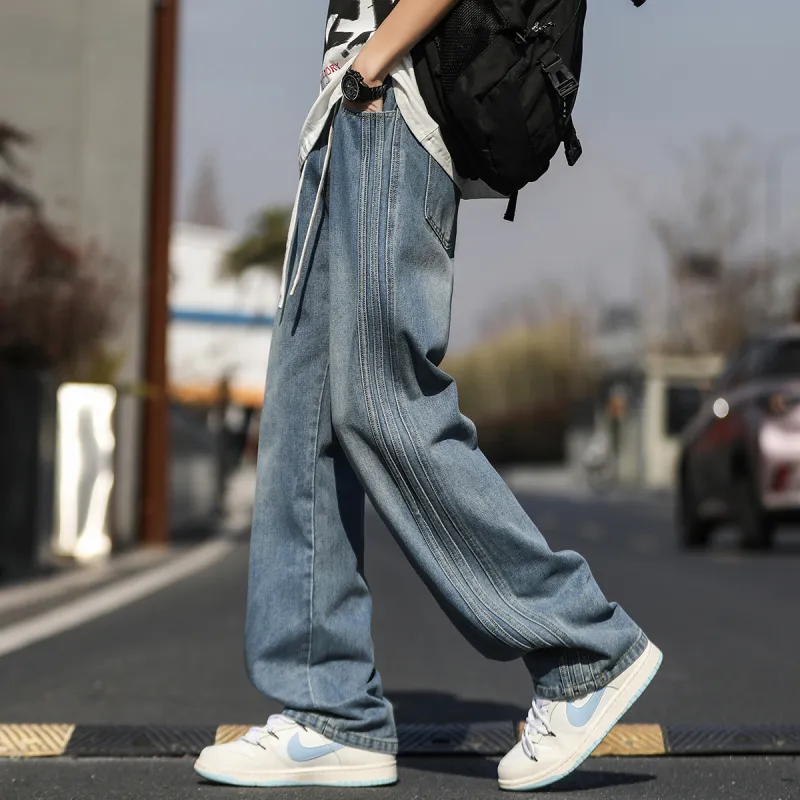 Warrior Huichao Riding The Wind Collection Jeans Unisex-7