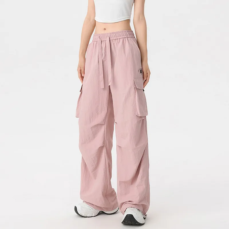 Warrior Ice Silk Quick Dry Summer Draped Cargo Pants Unisex-14