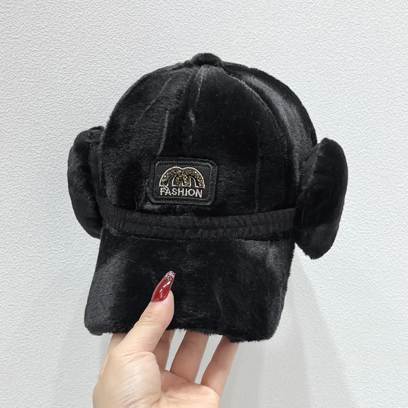 JEANSWEST Rabbit Fur Blend Baseball Caps Unisex-1
