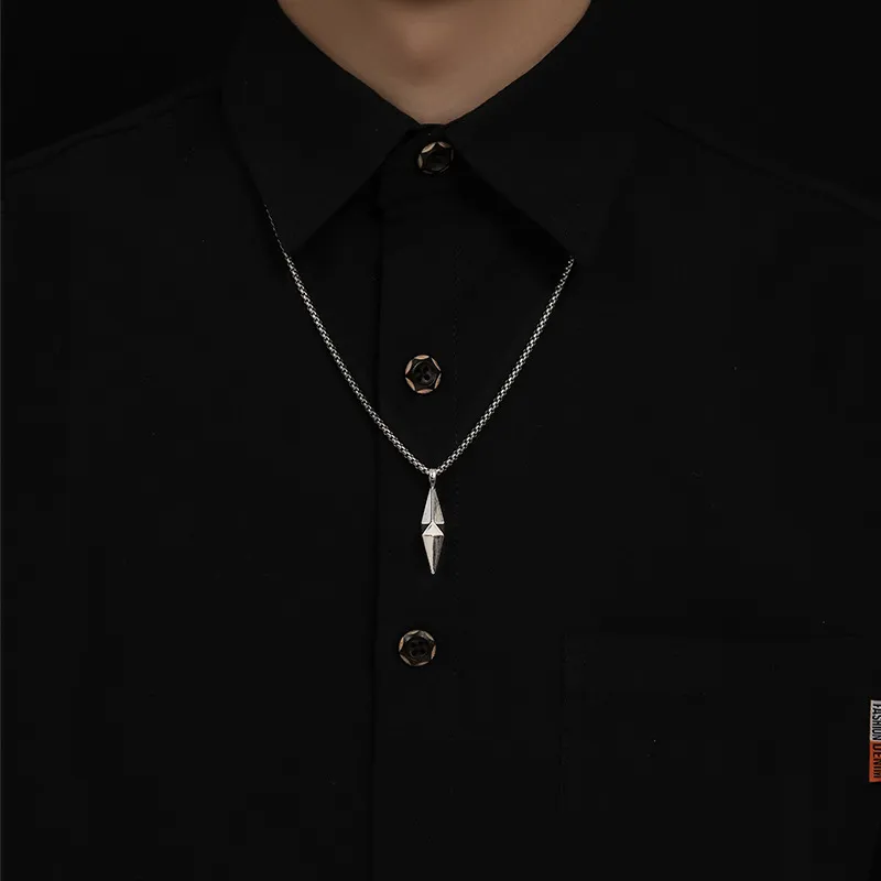 JEANSWEST Titanium Steel Necklaces Unisex-1