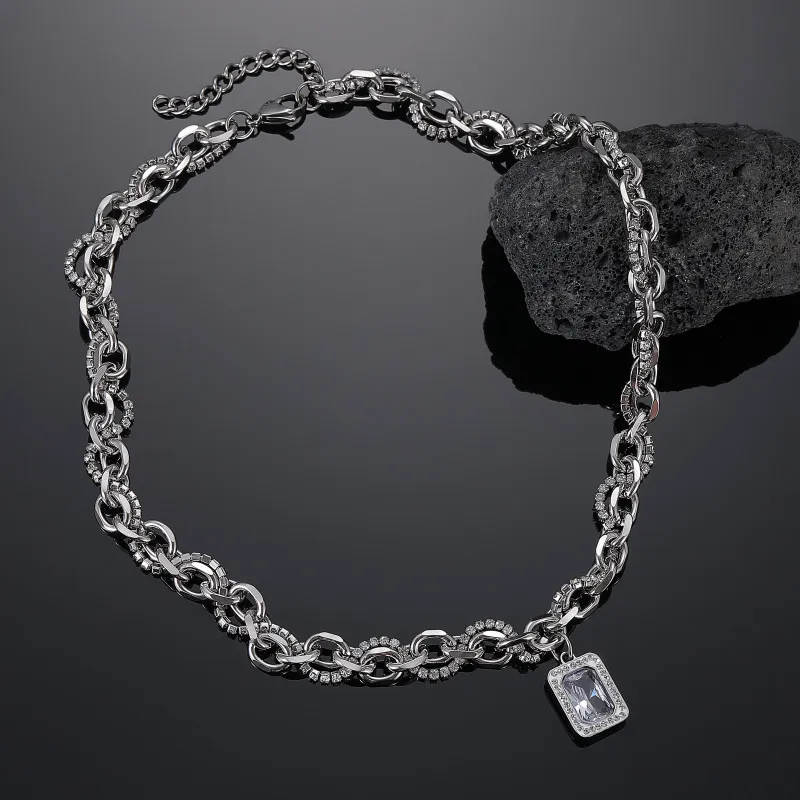 JEANSWEST Titanium Steel Necklaces Unisex-2