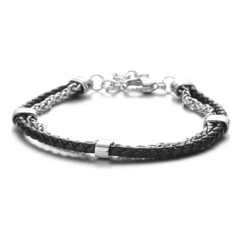 JEANSWEST Titanium Steel Bracelets Unisex-3