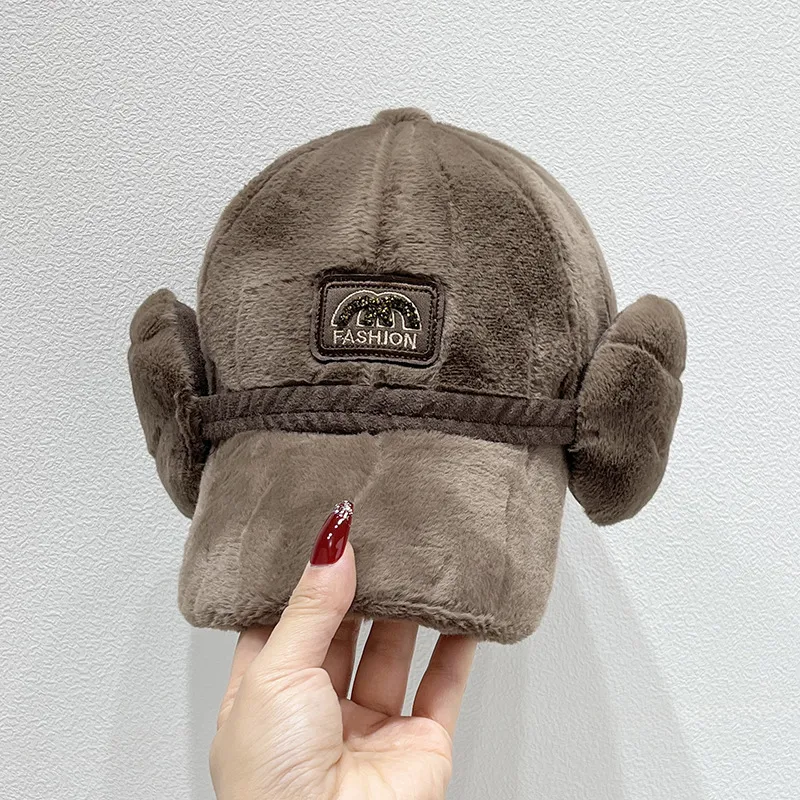 JEANSWEST Rabbit Fur Blend Baseball Caps Unisex-7