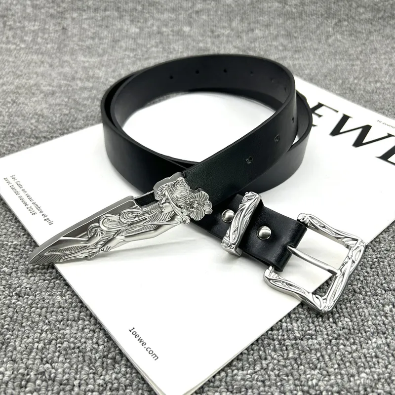 JEANSWEST PU Leather Belts Women's 2.8CM-1