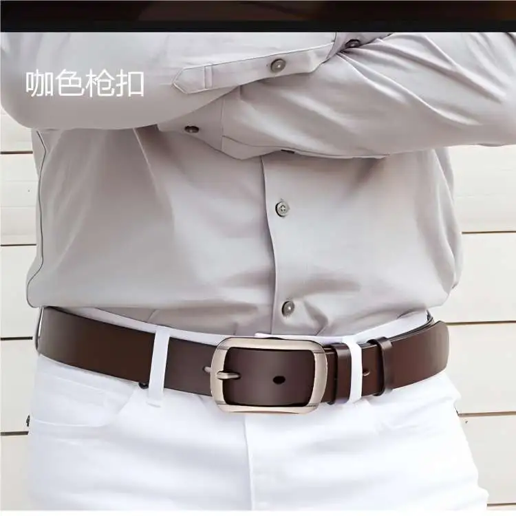 JEANSWEST Split Cow Leather Belts Men's 3.8CM-6