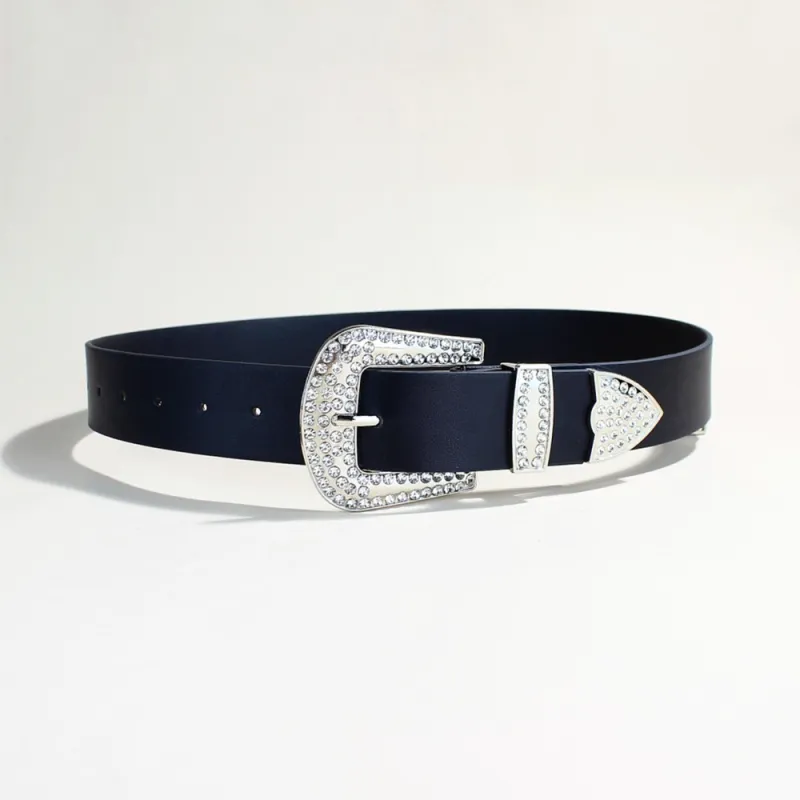 JEANSWEST PU Leather Belts Women's 3.8CM-5