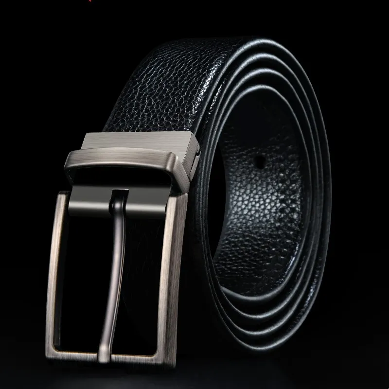 JEANSWEST Cow Split Leather Belts Men's 3.3CM-3