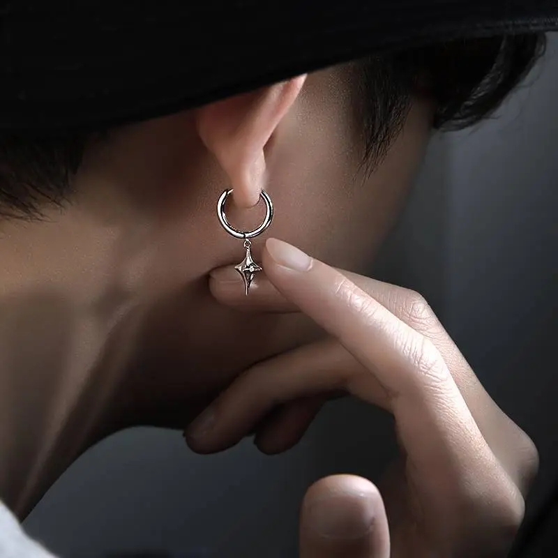 JEANSWEST Silver Plated Earrings Unisex-1