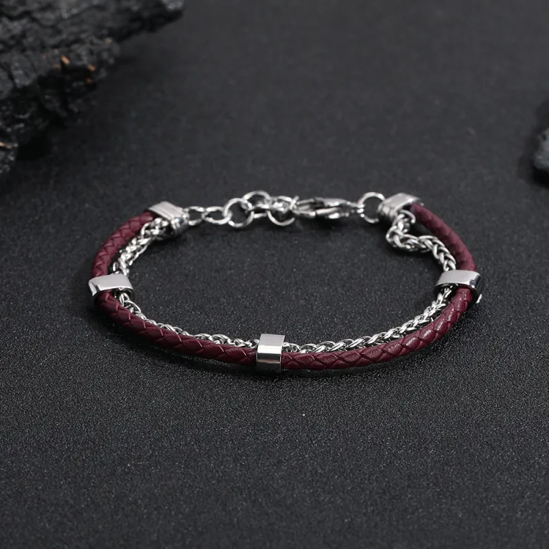 JEANSWEST Titanium Steel Bracelets Unisex-6
