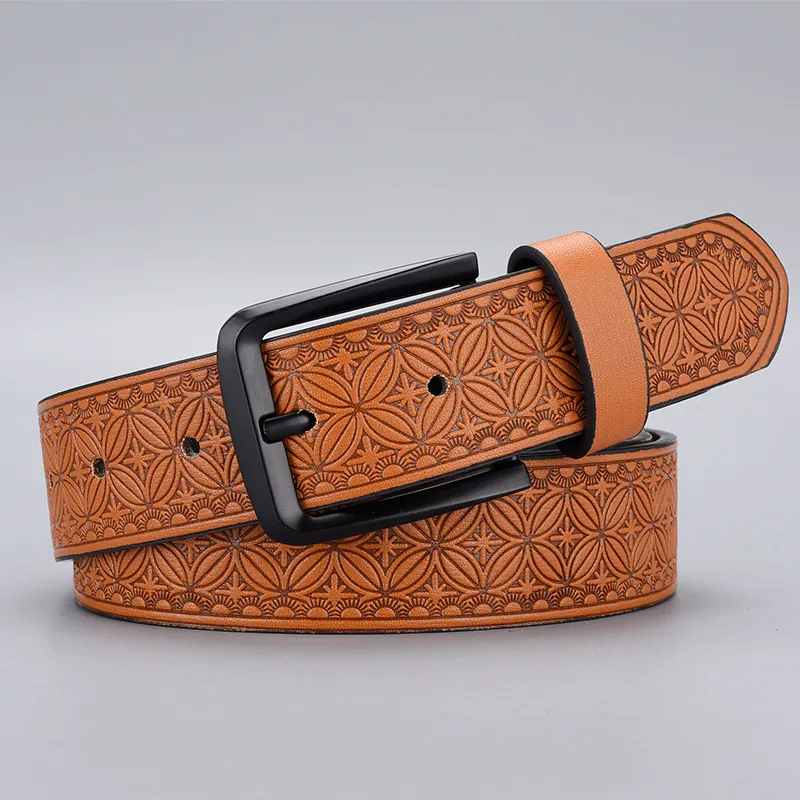 JEANSWEST Pu Leather Belts Men's 3.5cm-1
