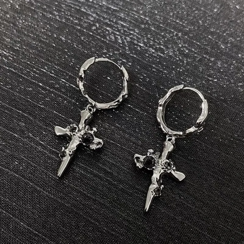 JEANSWEST Silver Plated Copper Earrings Unisex-2