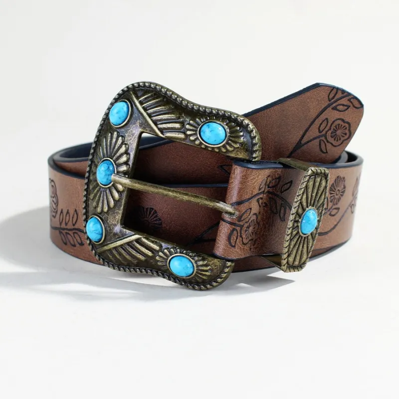 JEANSWEST PU Artificial Leather Belts Women's 3.8CM-3