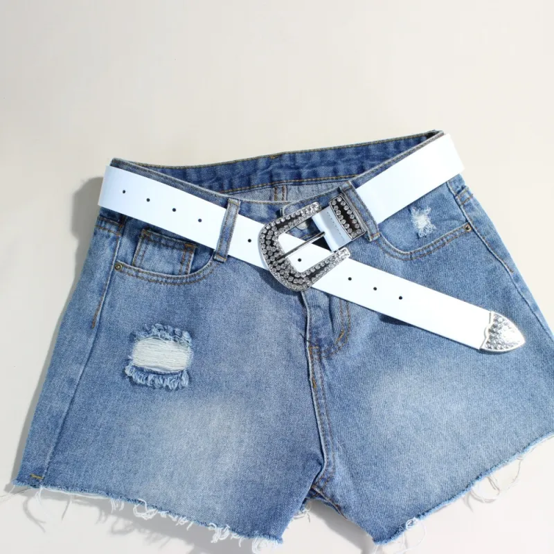 JEANSWEST PU Leather Belts Women's 3.8CM-1