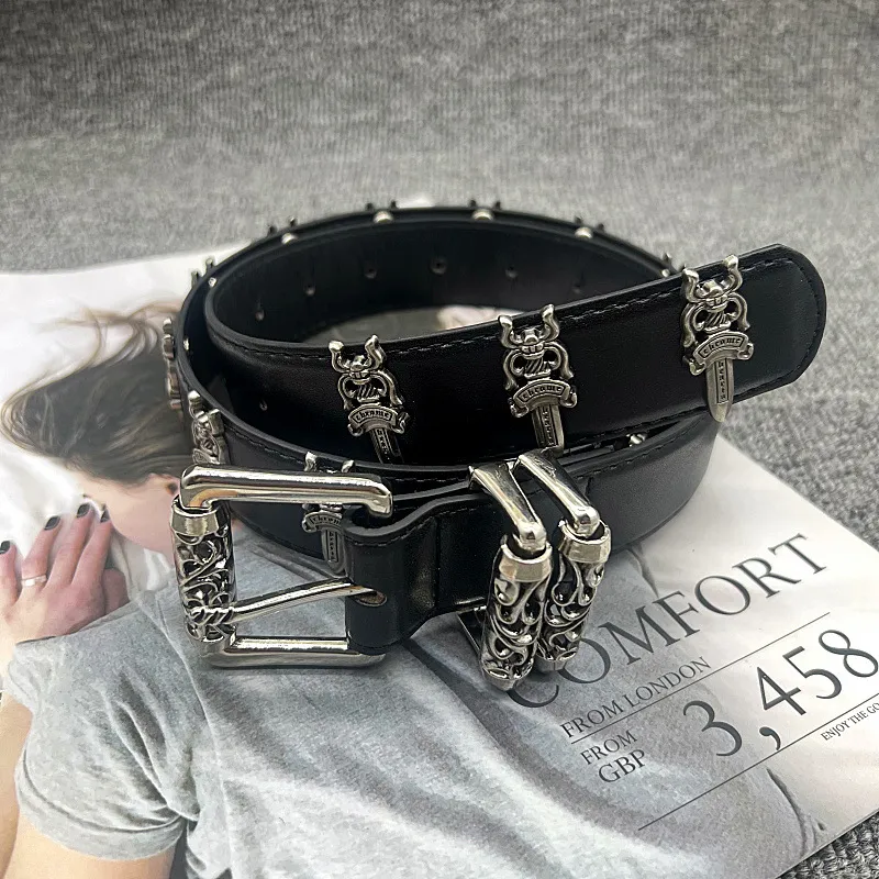 JEANSWEST PU Leather Belts Women's 3.2cm-1