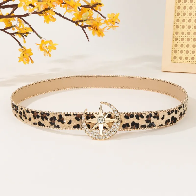 JEANSWEST PU Leather Belts Women's 2.8CM-2