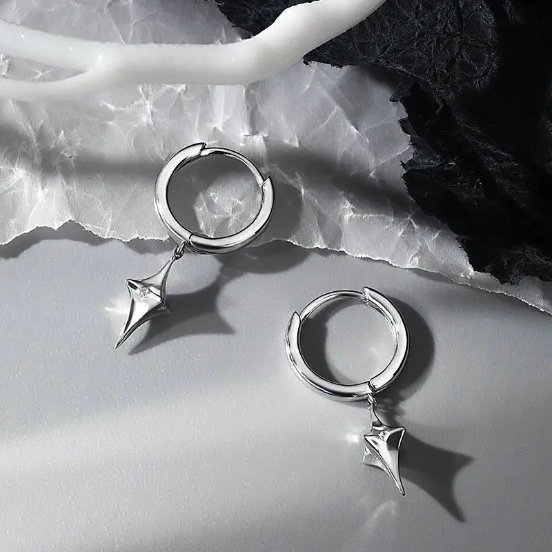 JEANSWEST Silver Plated Earrings Unisex-2