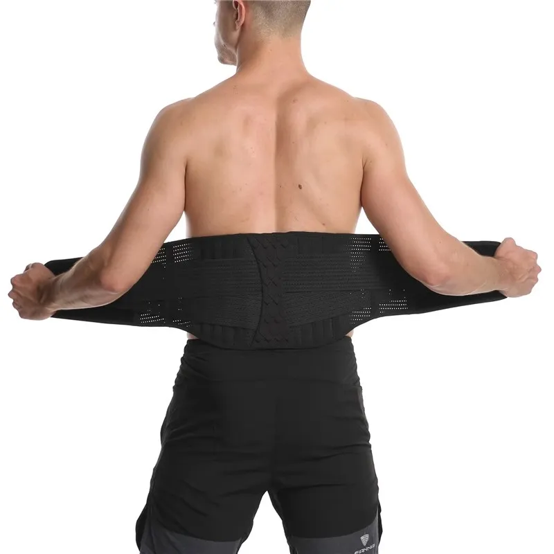 Swee Back Support Braces Breathable Protective Compression Slip-Resistant 1 Pack Black Unisex-5