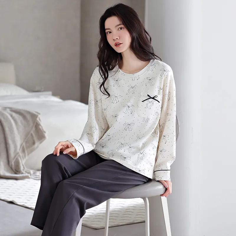 MADALLO Pajama Set Women's Dark Gray-5