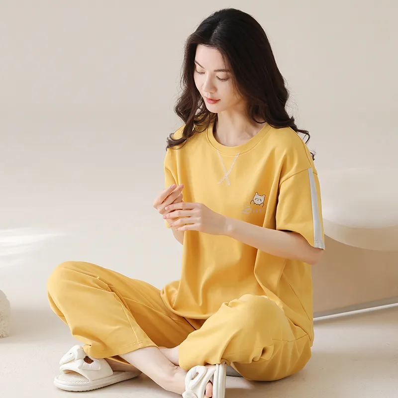 MADALLO Pajama Set Women's Orange-3