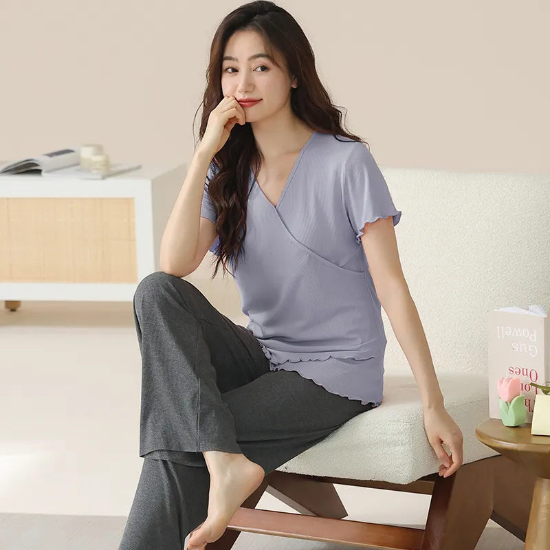 MADALLO Pajama Set Women's Sky Blue-1
