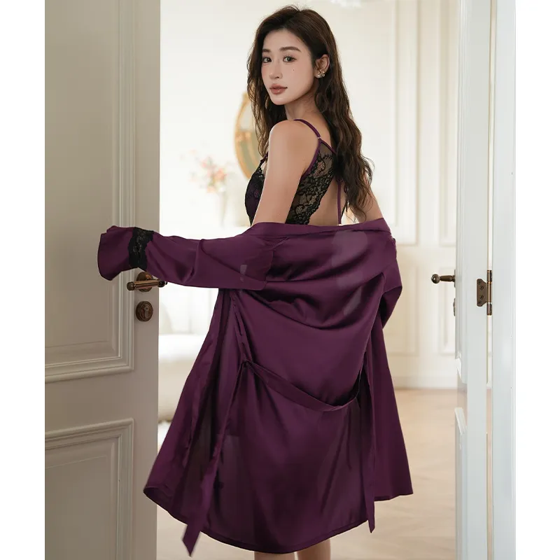MADALLO Pajama Set Women's Purple-3