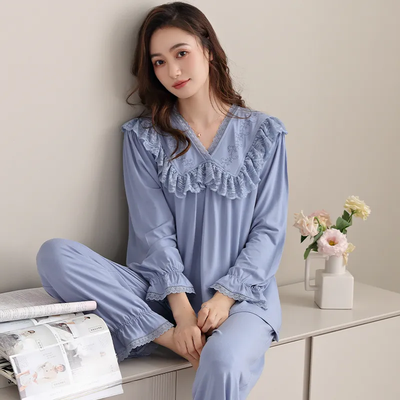 MADALLO Pajama Set Women's Sky Blue-1