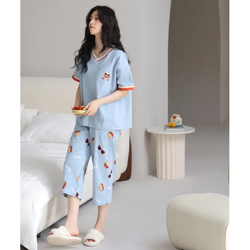 MADALLO Pajama Set Women's Sky Blue-5
