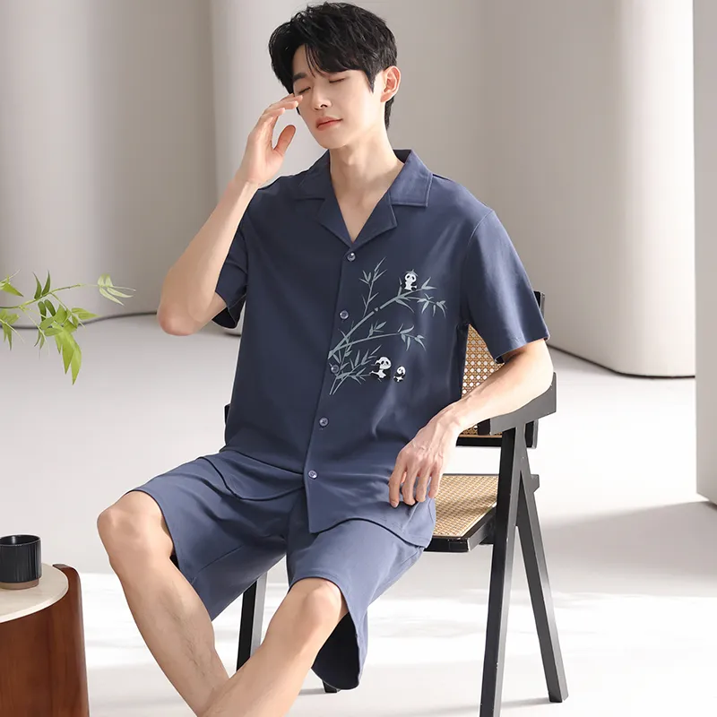 MADALLO Pajama Set Men's Dark Blue-5