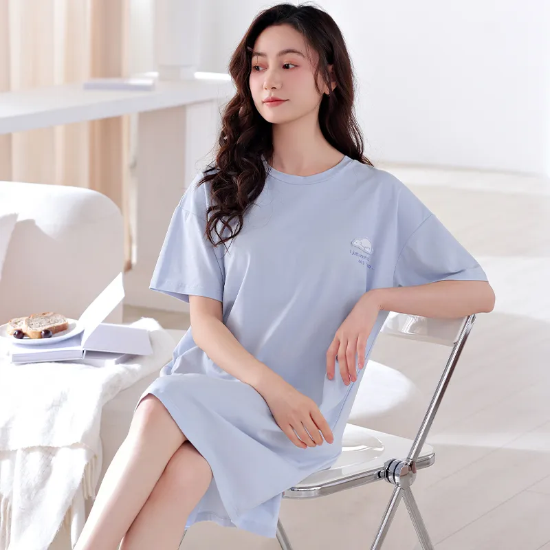 MADALLO Nightgown Women's Sky Blue-3