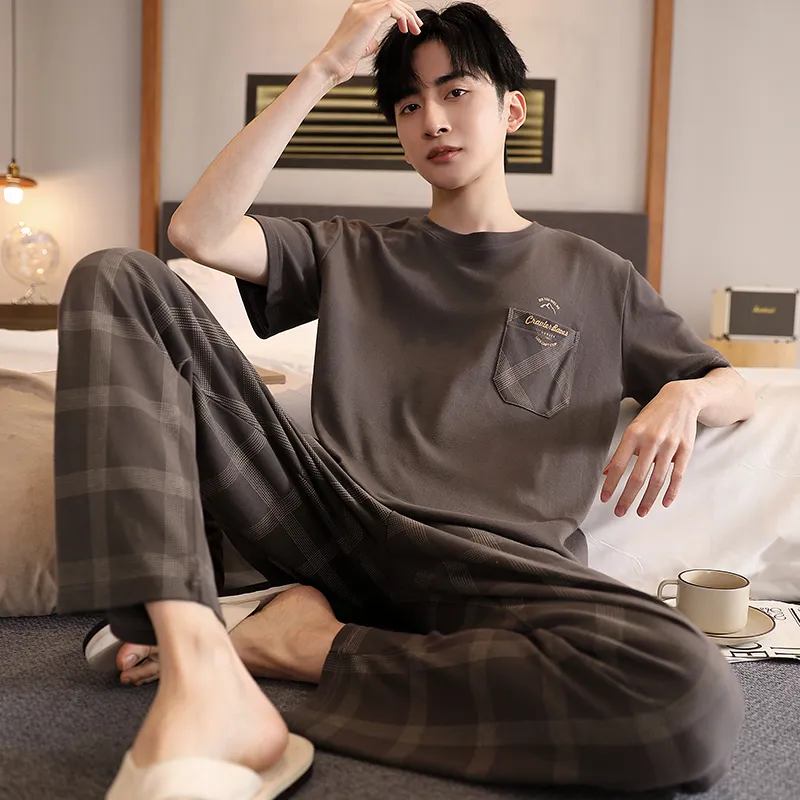 MADALLO Pajama Set Men's Dark Brown-2