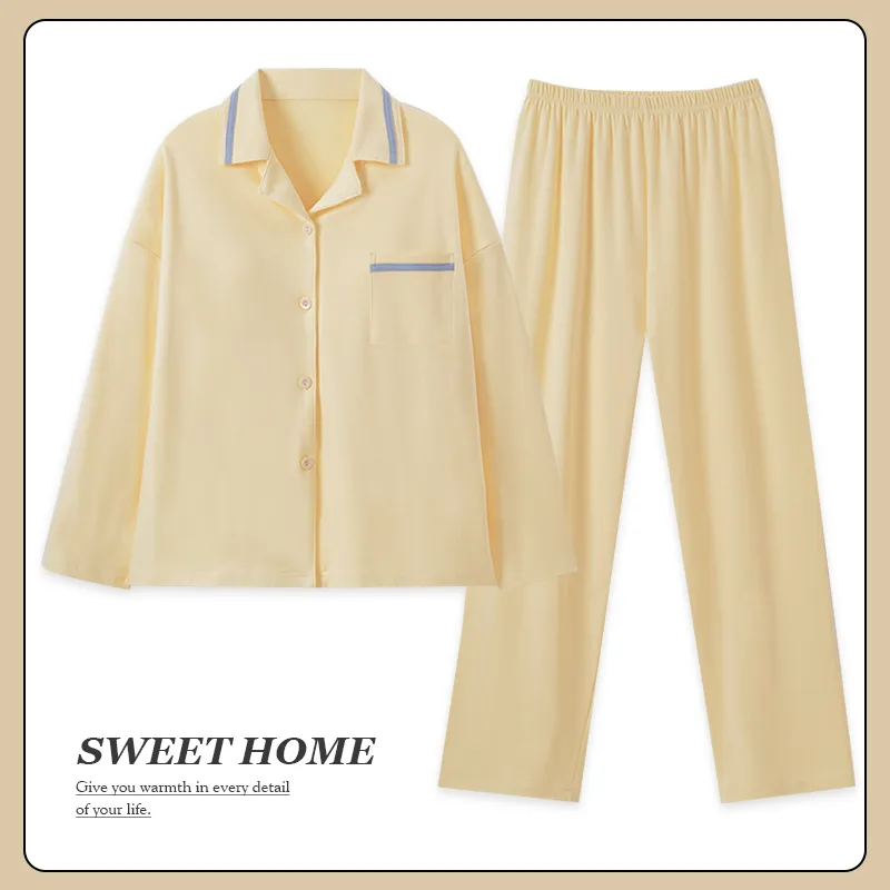 MADALLO Pajama Set Women's Light Yellow-1