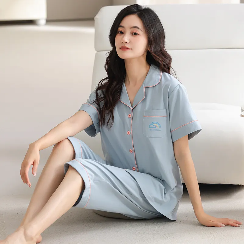 MADALLO Pajama Set Women's Sky Blue-6
