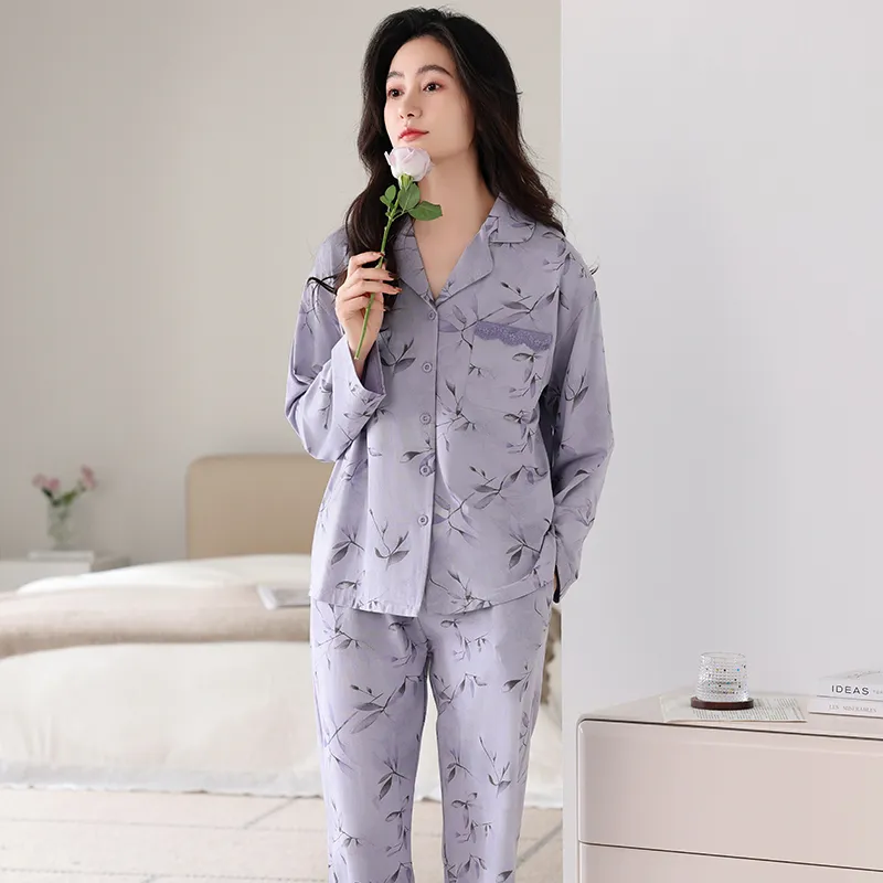 MADALLO Pajama Set Women's Dark Violet-4